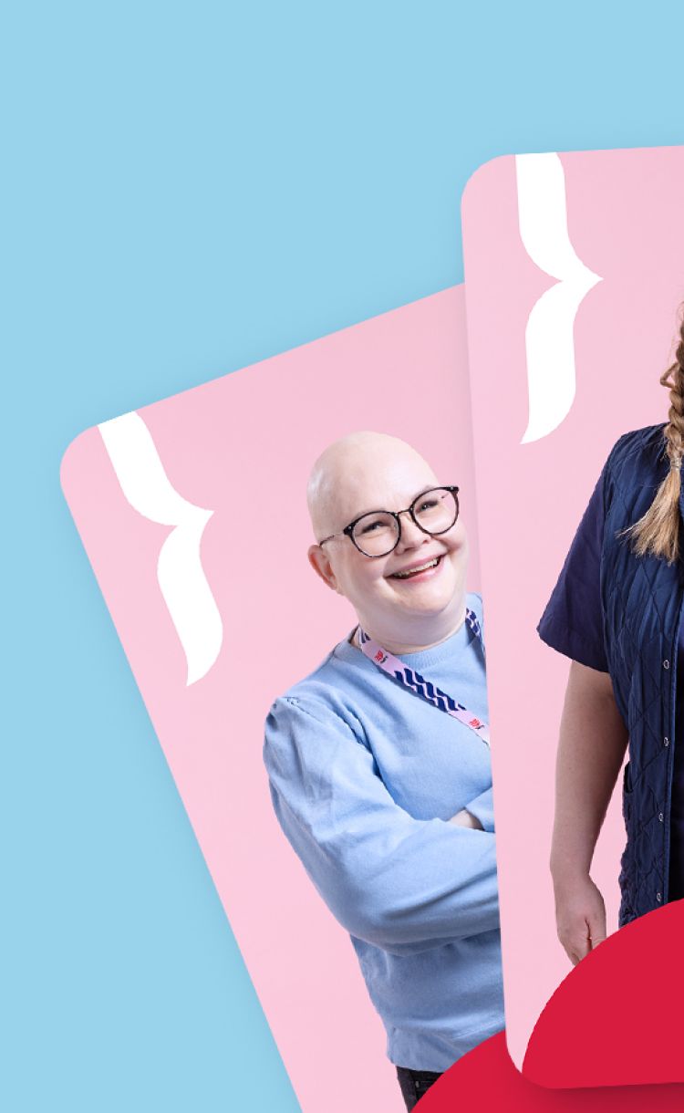 Kuvassa Maailman parhaat -kampanjan kuvituskuva, jossa sote-alan ammattilaisia