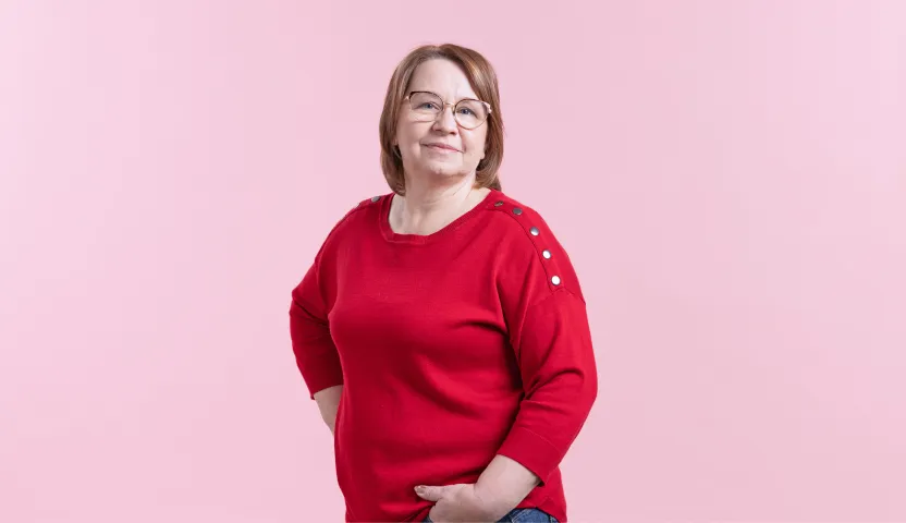 Kuvassa lastenhoitaja Maailman parhaat -kampanjassa